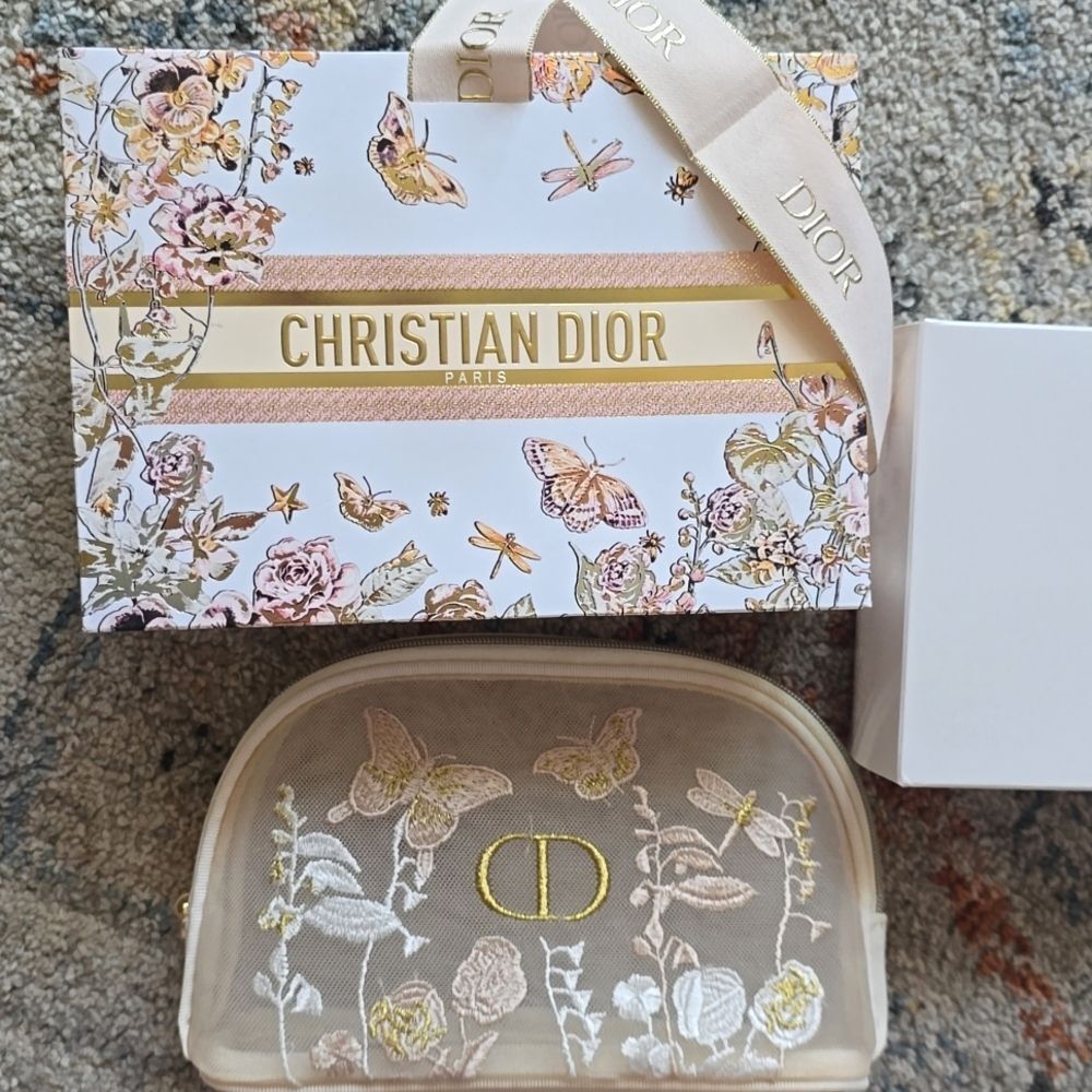 NEW Dior Beige Floral Women's Bag - Picture 1 of 13